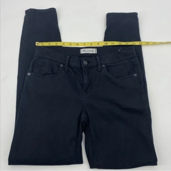 Madewell Black Skinny Skinny 8” Rise Black Pants Size 26 Women’s - Picture 4 of 8